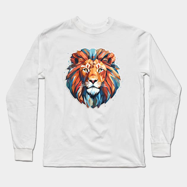 Lion Beast Animal World Wildlife Beauty Discovery Long Sleeve T-Shirt by Cubebox